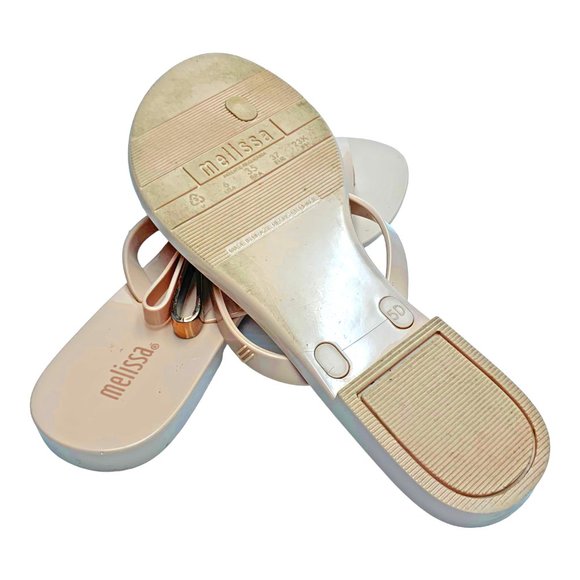 MELISSA Harmonic Make A Wish Double Bow Thong Jelly‎ Sandals - Picture 11 of 12